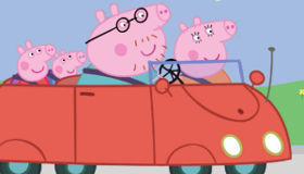 Peppa Pig en voiture