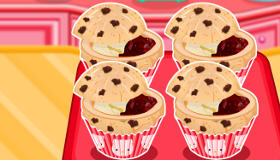Muffins chocolat confiture d’Hello Kitty