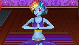 Yoga avec Rainbow Dash